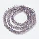 Chapelets de perles en verre électroplaqué EGLA-A034-T6mm-I11-2