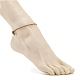 5 set di cavigliere intrecciate in cotone macramè AJEW-AN00486-05-3