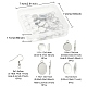 Kit de fabrication de boucles d'oreilles pendantes en forme de dôme vierge DIY-YW0002-03-5