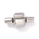 304 Stainless Steel European Clasps with Cord Ends STAS-G239-10P-1