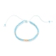 Verstellbare geflochtene Perlenarmbänder aus Nylonfaden BJEW-JB05528-01-1