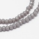 Faceted Rondelle Glass Beads Strands GLAA-M028-2mm-A10-2