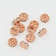Brass Rhinestone Spacer Beads RB-A014-L8mm-01RG-NF-1