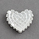 Shining Garment Accessories Heart Brass Grade A Rhinestone Findings Cabochons RB-R012-01-2