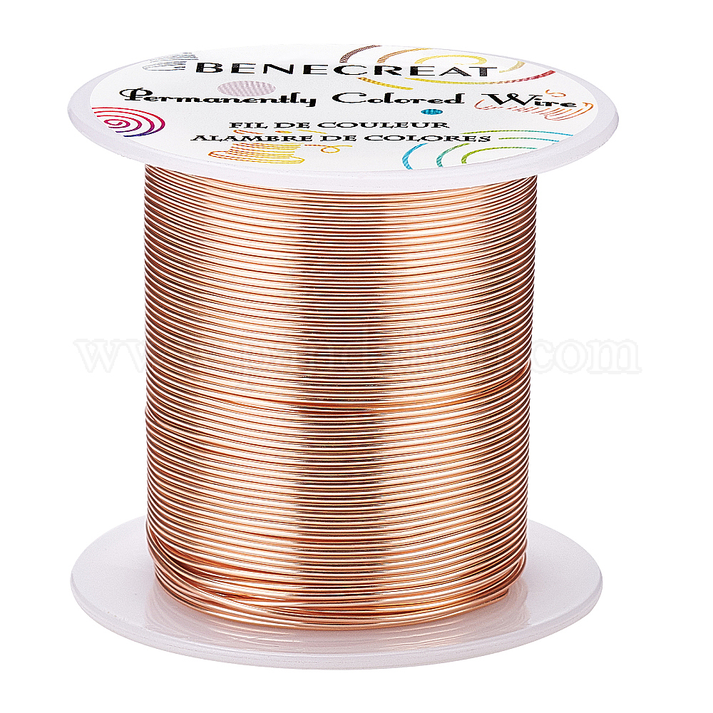 Shop Round Copper Wire for Jewelry Making PandaHall Selected