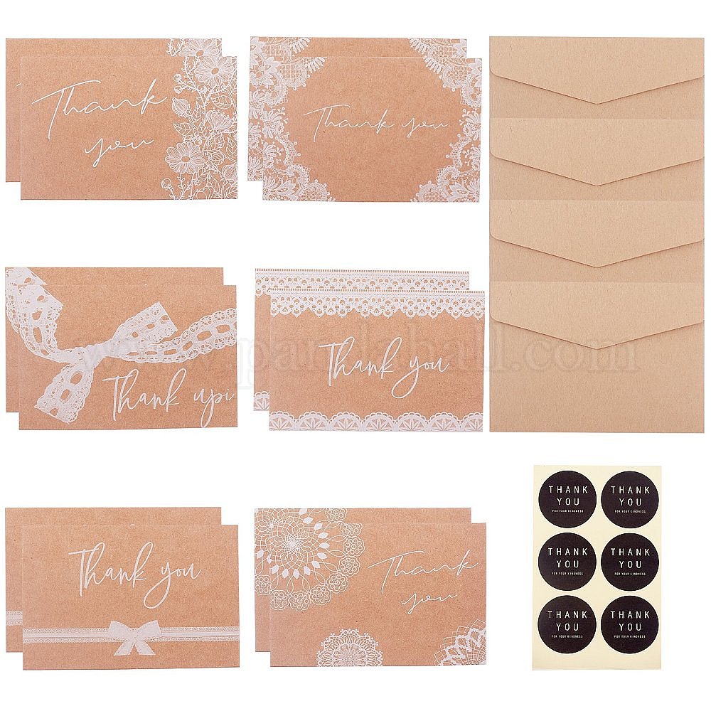 Wholesale Paper Thank You Card - Pandahall.com