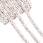 Cinta de poliéster de 25 m, cinta de encaje ciempiés, para accesorios de ropa, blanco, 1/2 pulgada (12 mm), aproximadamente 27.34 yarda (25 m) / tarjeta
