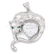 Латунные микро проложить кубического циркония подвески KK-M307-07P