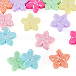 14 Stück 7 Farben Blumen-Blumenperlen aus lebensmittelechtem&nbsp;SIL-TA0003-14