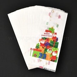 Bolsas de dulces de papel de rectángulo de tema navideño&nbsp;CARB-G006-02B