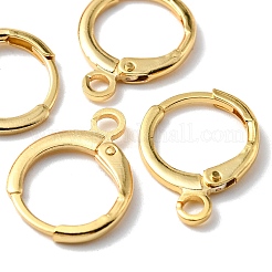 Fornituras del pendiente de aro huggie de latón&nbsp;KK-YW0001-51