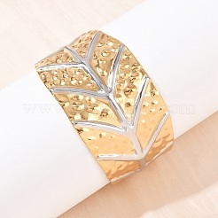 Braccialetti a polsino in acciaio inossidabile 304 per donna&nbsp;BJEW-G757-01GP
