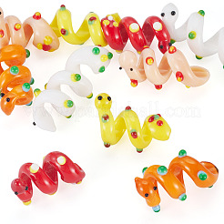 10 Stück 5 Farben handgefertigte Bunte Malerei-Emaille-Perlen&nbsp;LAMP-TA0002-48B
