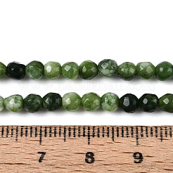 Chapelets de perles en jade blanc naturel teinté&nbsp;G-T139-4mm-60-18
