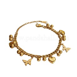 Bracelets à breloques en acier inoxydable 304&nbsp;WGD269A-01