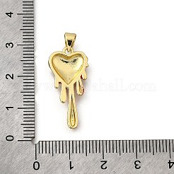 Pendentifs d'émail en laiton &nbsp;KK-V013-01G