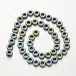 Electroplate non magnetici ematite sintetico fili di perline&nbsp;G-F300-03B-07