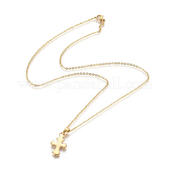 Collane con ciondolo in acciaio inossidabile 304&nbsp;NJEW-F275-04G