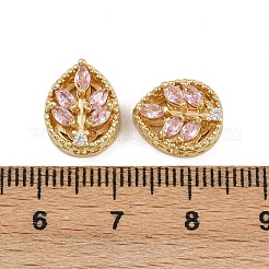Mehrsträngige Glieder aus Messing mit Pavé-Kubikzirkonia&nbsp;ZIRC-F145-07G-02