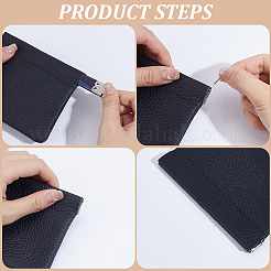 2 borsa in ferro con telaio flessibile interno in metallo e chiusura a bacio&nbsp;PURS-CL0001-39A