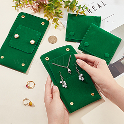 Schmuck-Geschenkbeutel aus Flusenstoff mit Druckknopfverschluss&nbsp;ABAG-WH0045-08B