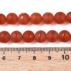 Mattierte natürliche weiße Jadeperlenstränge&nbsp;G-T138-8mm-209G
