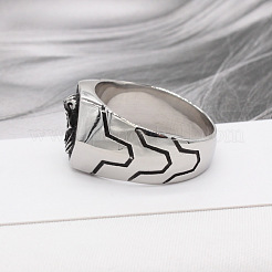 Fingerringe aus chirurgischem Edelstahl 316L für Herren&nbsp;FS-WG2869D-05
