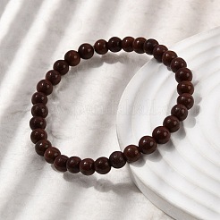 Armbänder aus natürlichen Kaffeejaspisperlen&nbsp;BJEW-A153-01A