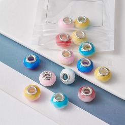 14 Stück europäische Glasperlen in 7 Farben&nbsp;GPDL-YW0001-03