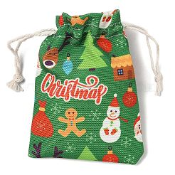 Aufbewahrungsbeutel aus Stoff mit weihnachtlichem Motiv&nbsp;ABAG-F010-02A-02
