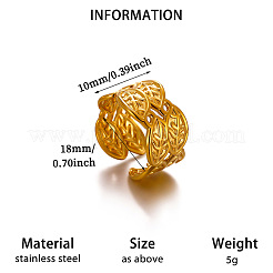 Anillos abiertos para puños de acero inoxidable 304&nbsp;WGD69C0-01