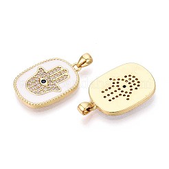 Colgante micropavé cubic zirconia de latón&nbsp;KK-N277-06G