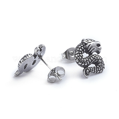 Pendientes retro de acero inoxidable 304&nbsp;EJEW-L248-022AS