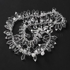 Fili di perline do vetro trasparente&nbsp;GLAA-WH0039-48D
