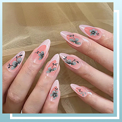 3 Stück selbstklebende Nagelkunst-Aufkleber aus ABS-Kunststoff mit Blumen&nbsp;MRMJ-SP0001-23