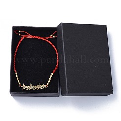 Verstellbarer Nylonfaden geflochtene Perlen Armbänder&nbsp;BJEW-JB04431