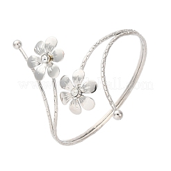 Braccialetti in lega di fiori per ragazze e donne&nbsp;AJEW-A063-01E-P