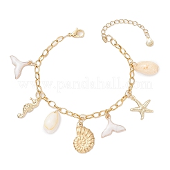 Charm-Armbänder aus Edelstahl und Emaillelegierungen&nbsp;BJEW-JB12215-01