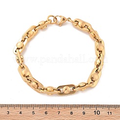 Bracelets à maillons ovales en acier inoxydable 304 pour femmes et hommes&nbsp;BJEW-F488-29G