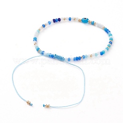 Bracelets réglables de perles tressées avec cordon en nylon&nbsp;BJEW-JB05791-02