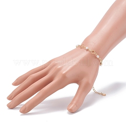 Bracciali a catena a maglia rombo in ottone&nbsp;BJEW-JB06165
