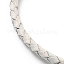 Bracciali cordone intrecciato in pelle&nbsp;BJEW-G675-06G-06