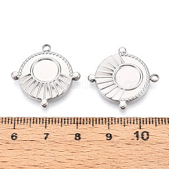 Cabochon-Fassungen für Anhänger aus Edelstahl 304&nbsp;LS-STAS-T065-93P