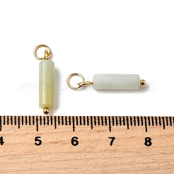 Amazonit Anhänger mit natürlichen Blumen&nbsp;STAS-C120-01G-06