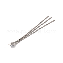 Laiton micro pave clair zircone cubique grands pendentifs&nbsp;KK-G510-17P
