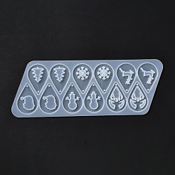 DIY Weihnachtsthema Tropfen Anhänger Silikonformen&nbsp;LS-DIY-I102-02