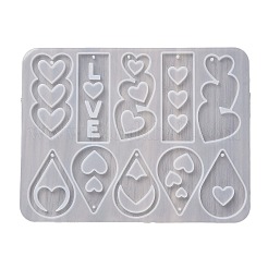 Herz Ohrringe Anhänger DIY Silikonform&nbsp;LS-DIY-Q033-06A