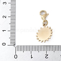 Decorazione pendente ovale in acciaio inox 304&nbsp;STAS-S165-04A-G