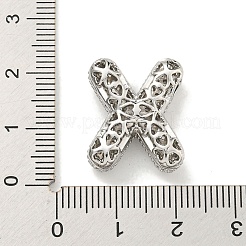 Platino placcato micro ottone spianare pendenti zirconi&nbsp;KK-L073-001P-X