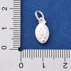 925 breloque poisson Jésus en argent sterling&nbsp;STER-S010-02B-S